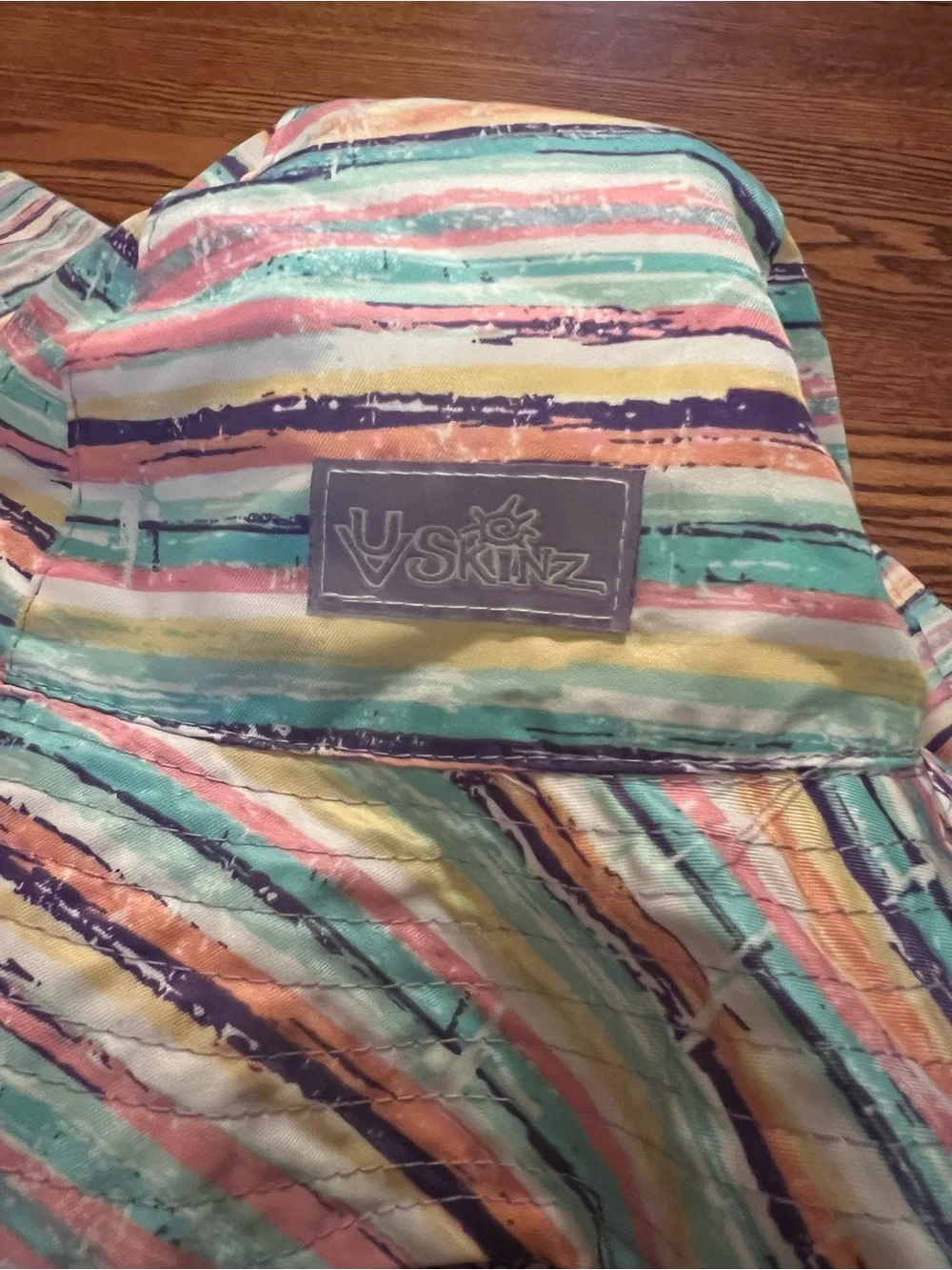 UVSkinz Kids Pastel Floral/Striped Swimsuit 3-Piece Set -NWOT - Size 4T